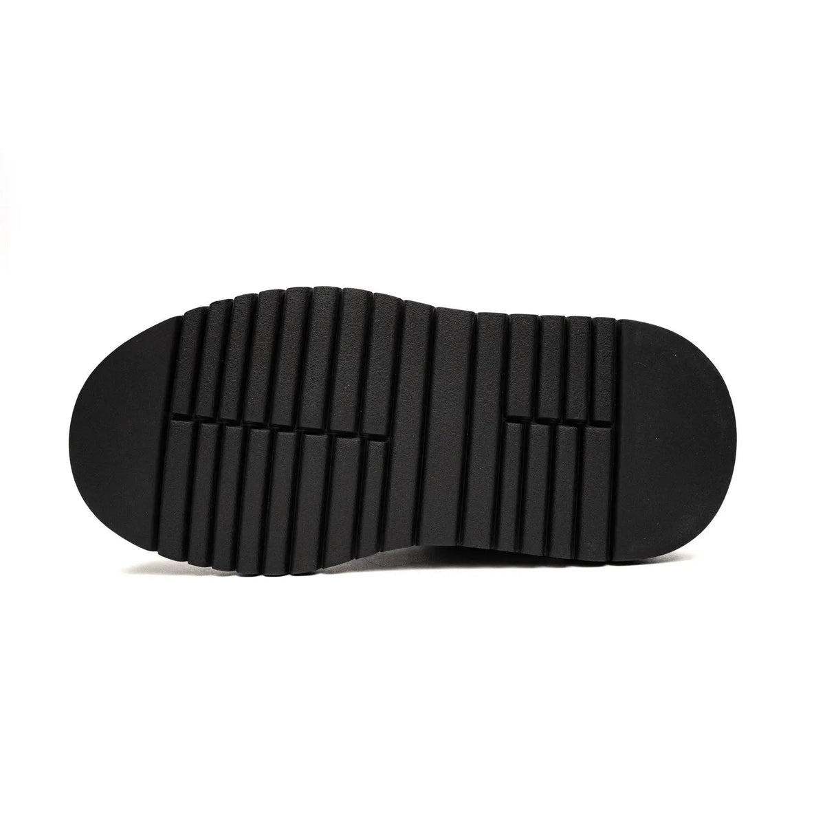 Black Densely Studded Platform Sneaker