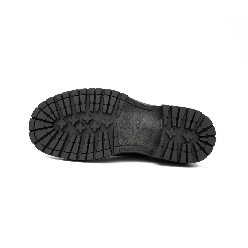 Big Cap Toe Derby shoes Coffee DIVINCH