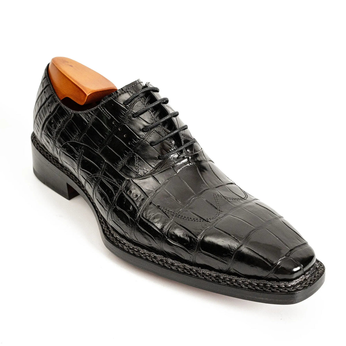 Black Alligator Norwegian Oxford DIVINCH