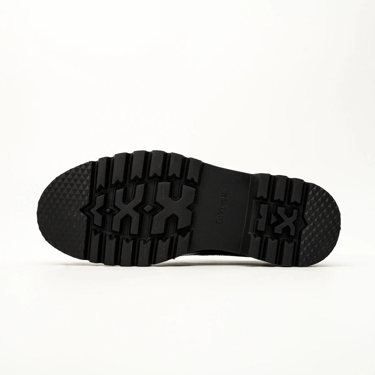 Black-Blue Brogue Lug-Sole Loafer DIVINCH