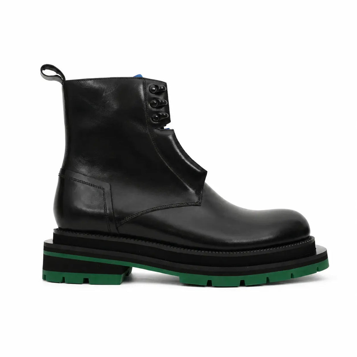 Black Blue Green Platform Boot DIVINCH