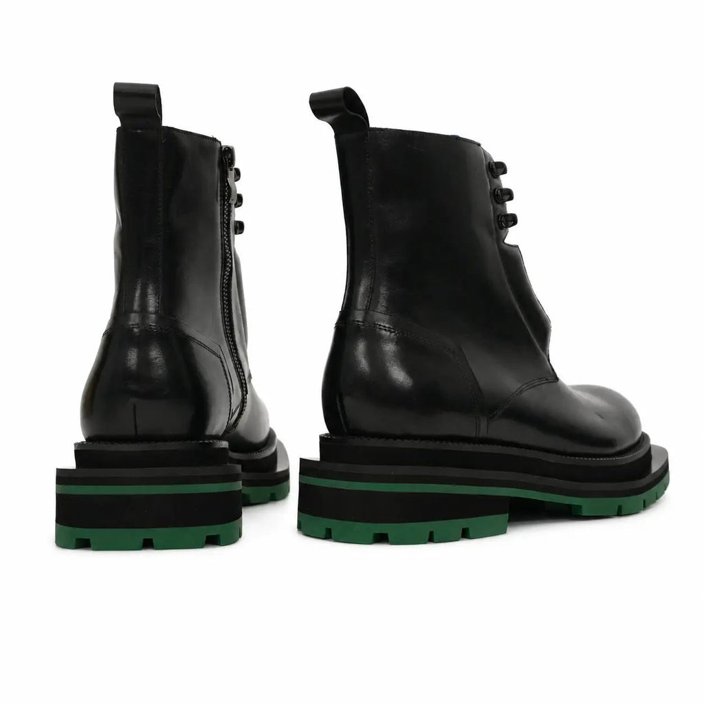 Black Blue Green Platform Boot DIVINCH