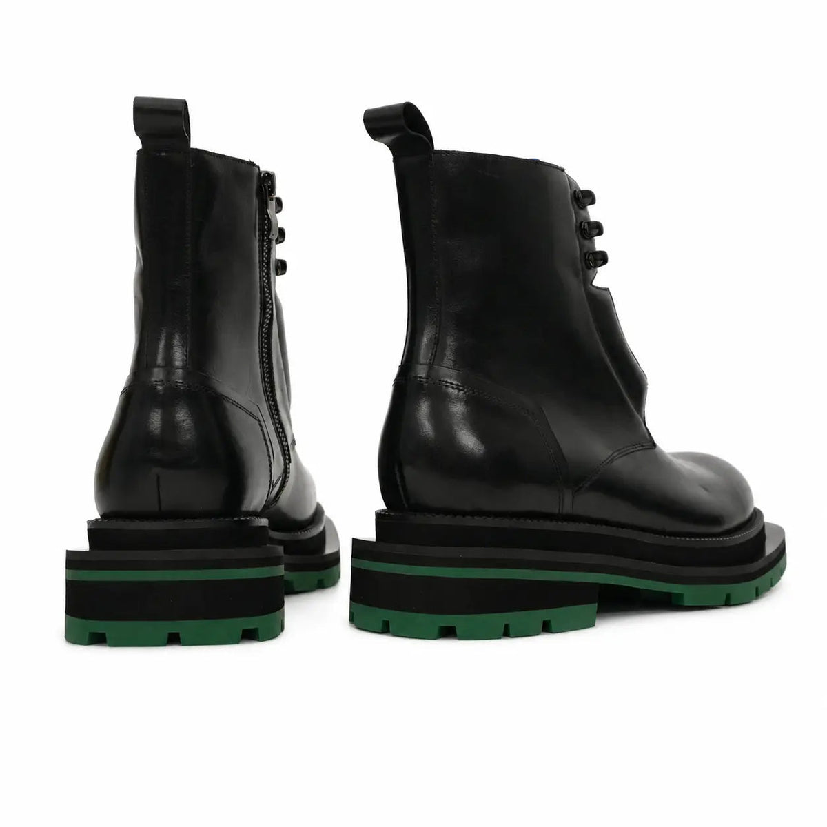 Black Blue Green Platform Boot DIVINCH