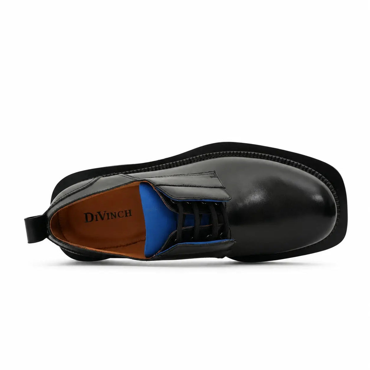 Black Blue Green Platform Derby DIVINCH