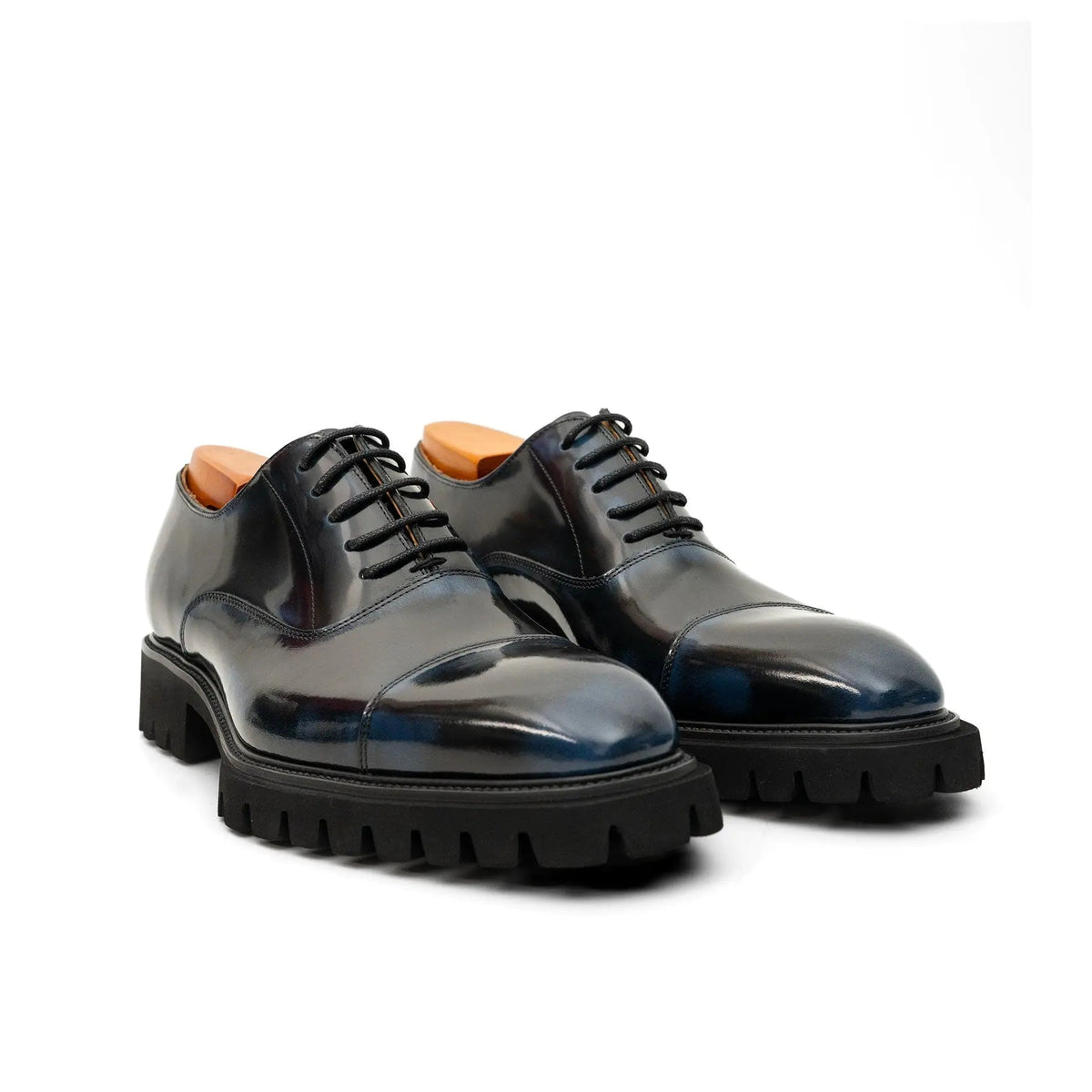 Black Blue  Lug-Sole Oxford DIVINCH