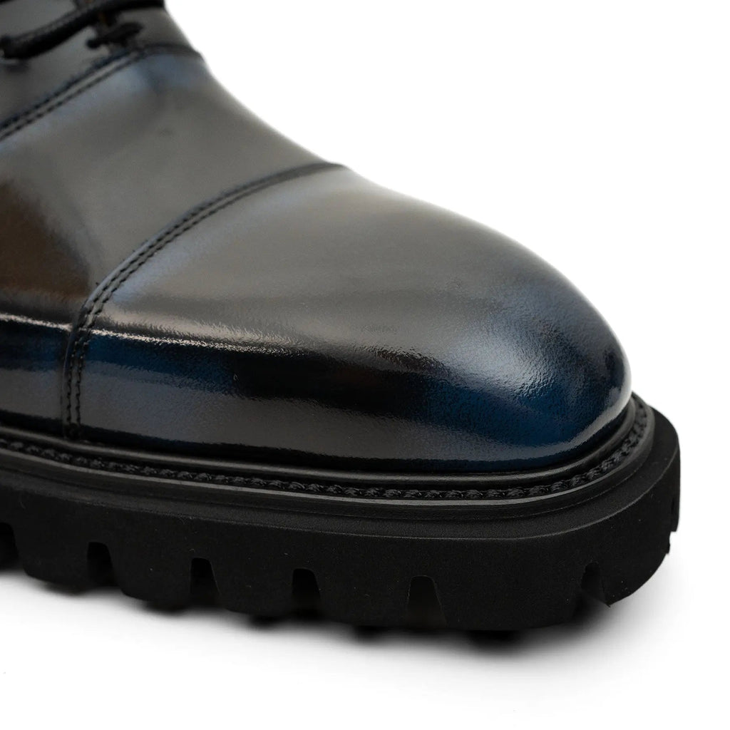 Black Blue  Lug-Sole Oxford DIVINCH