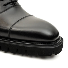 Black Calf Lug-Sole Oxford DIVINCH