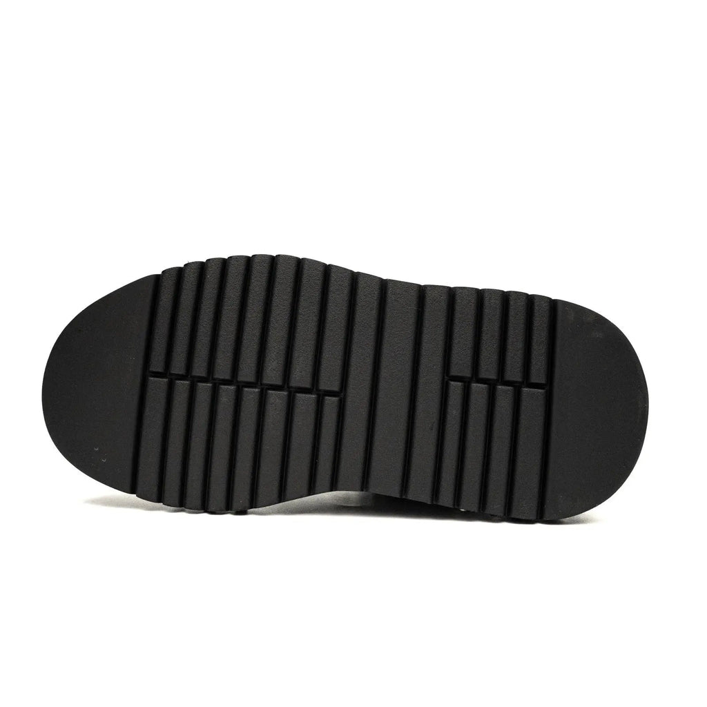 Black Platform Sneaker with Dense Side Studs