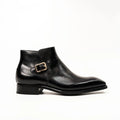 Black Calfskin Monk Strap Boot DIVINCH