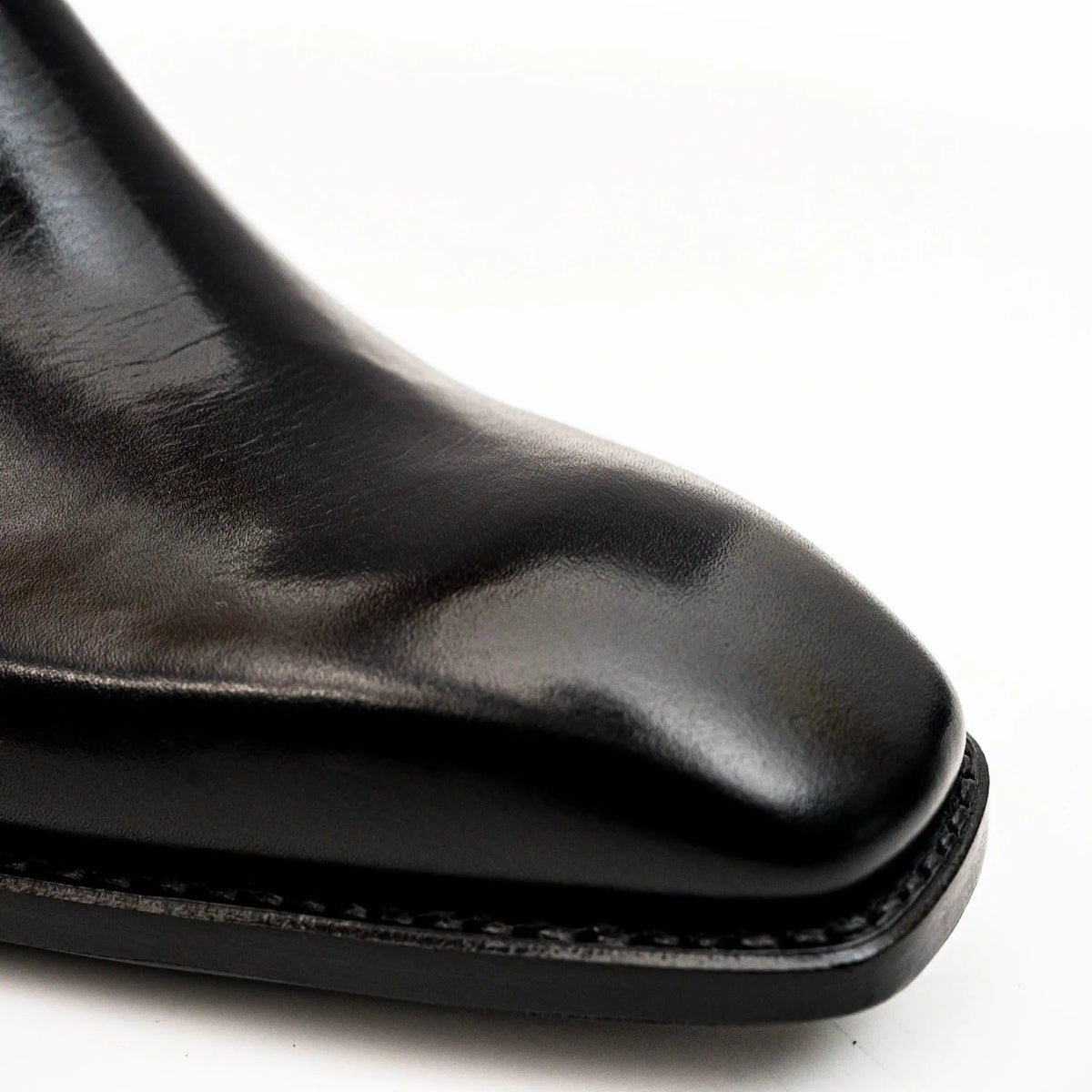 Black Calfskin Monk Strap Boot DIVINCH