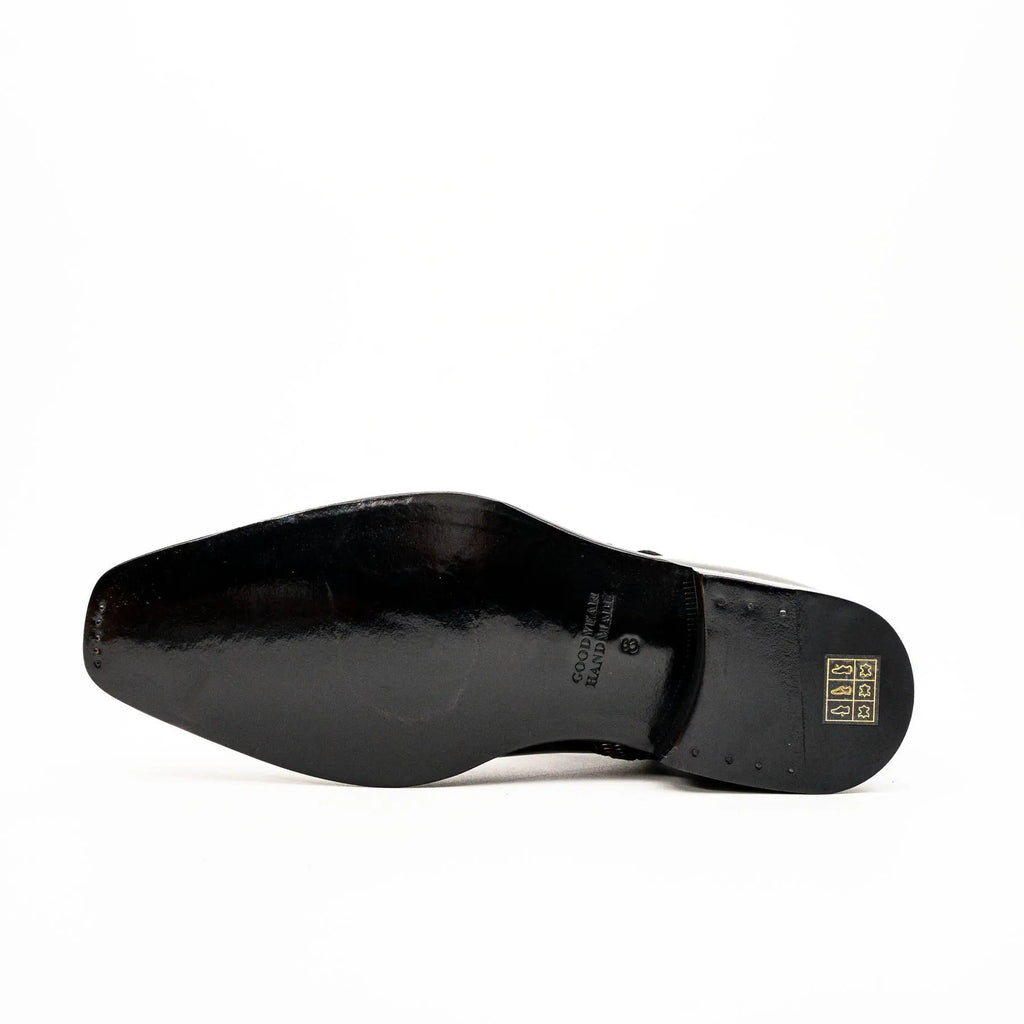 Black Calfskin Monk Strap Boot DIVINCH