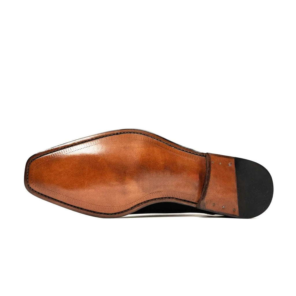 Black Chiseled Goodyear Oxford Shoe DIVINCH
