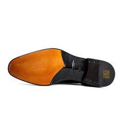 Black Crocodile Goodyear Oxfords DIVINCH
