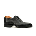 Black Crocodile-Textured Dress Shoe DIVINCH