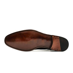 Black Crocodile-Textured Oxford DIVINCH