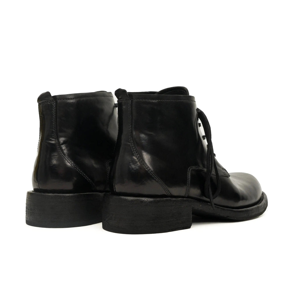 Black Horsehide Chukka Combat Boots DIVINCH