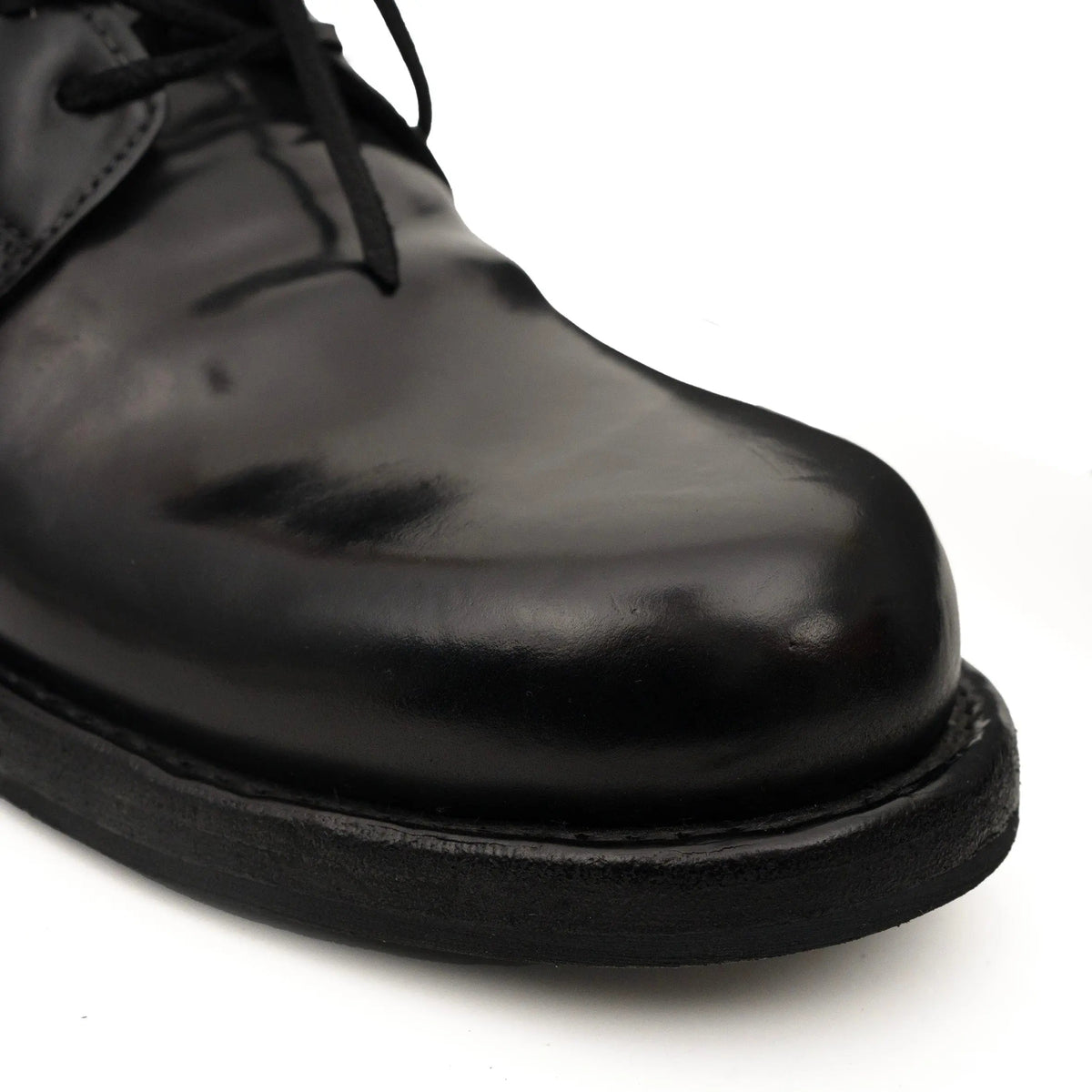 Black Horsehide Chukka Combat Boots DIVINCH