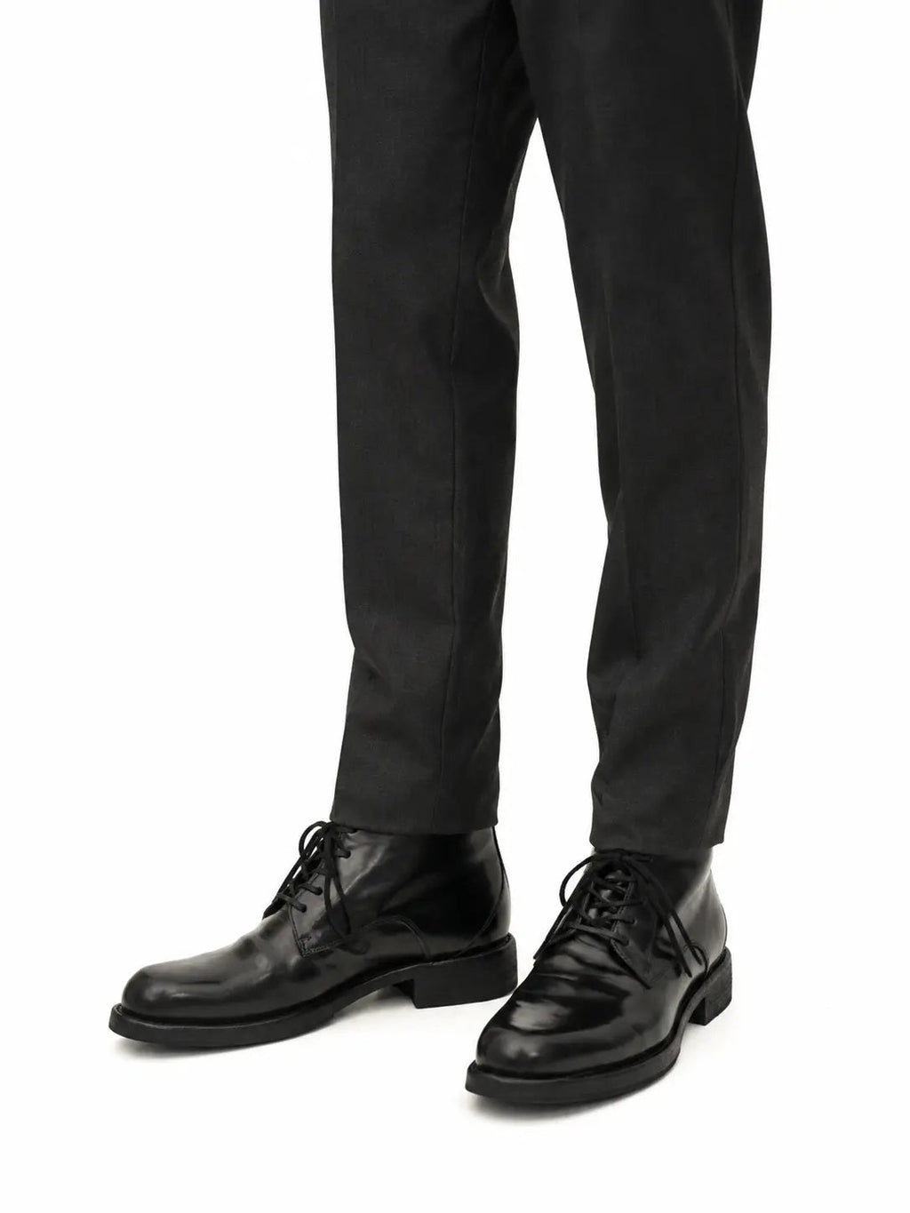 Black Horsehide Chukka Combat Boots DIVINCH