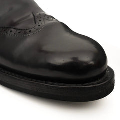 Black Horsehide Slip-On Loafers DIVINCH
