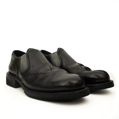 Black Horsehide Slip-On Loafers DIVINCH