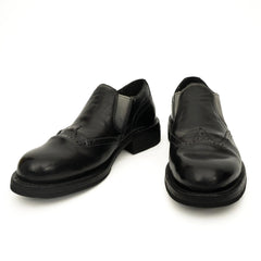 Black Horsehide Slip-On Loafers DIVINCH
