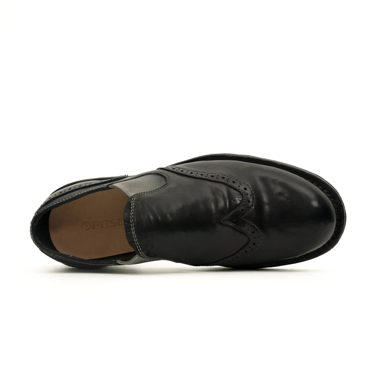Black Horsehide Slip-On Loafers DIVINCH