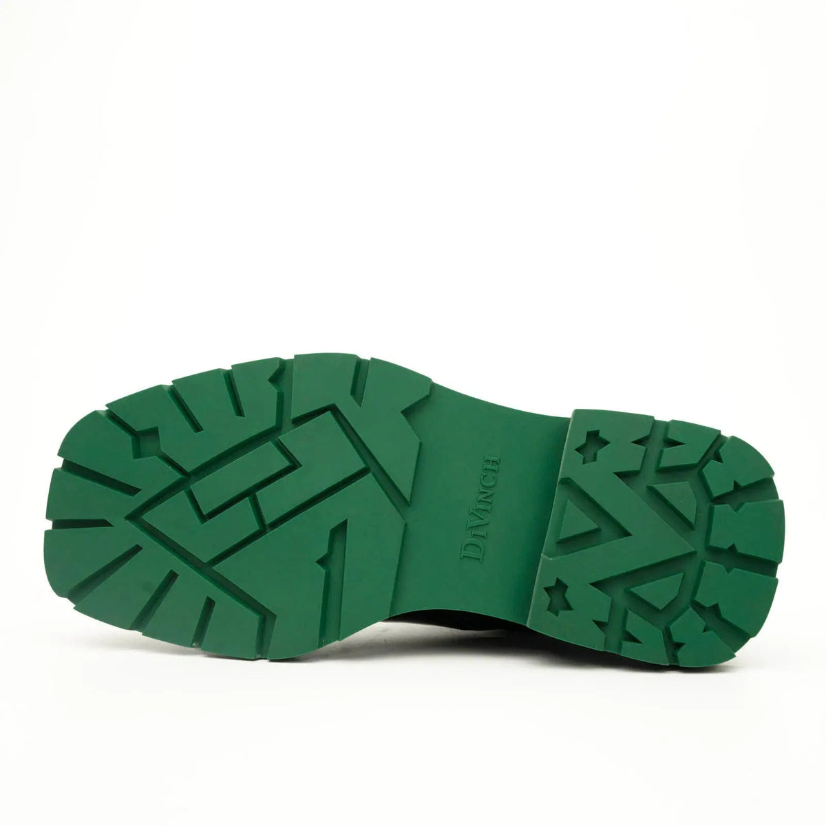 Black Lace-Up Boots with Green Sole DIVINCH
