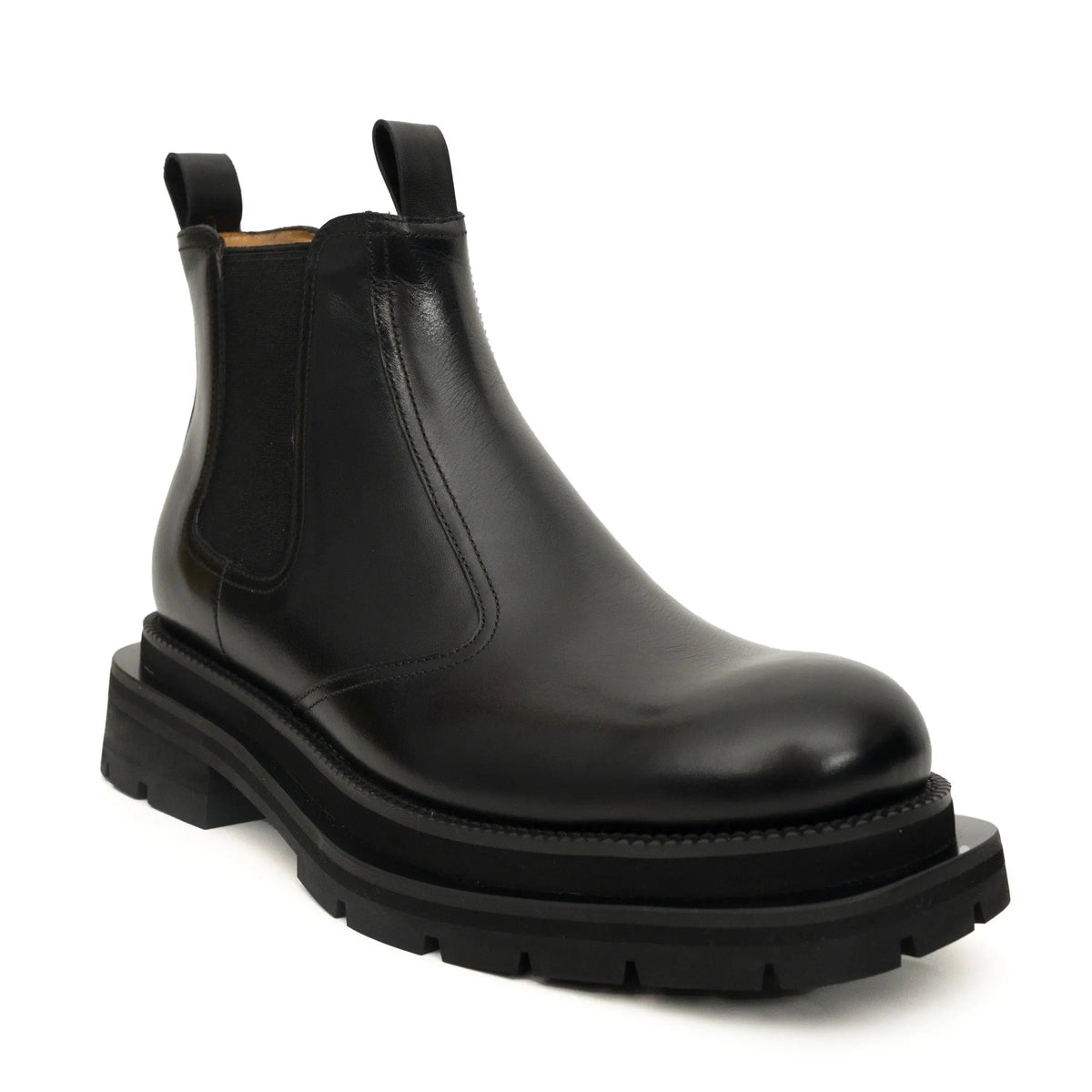 Black Lug-Sole Chelsea Boots DIVINCH
