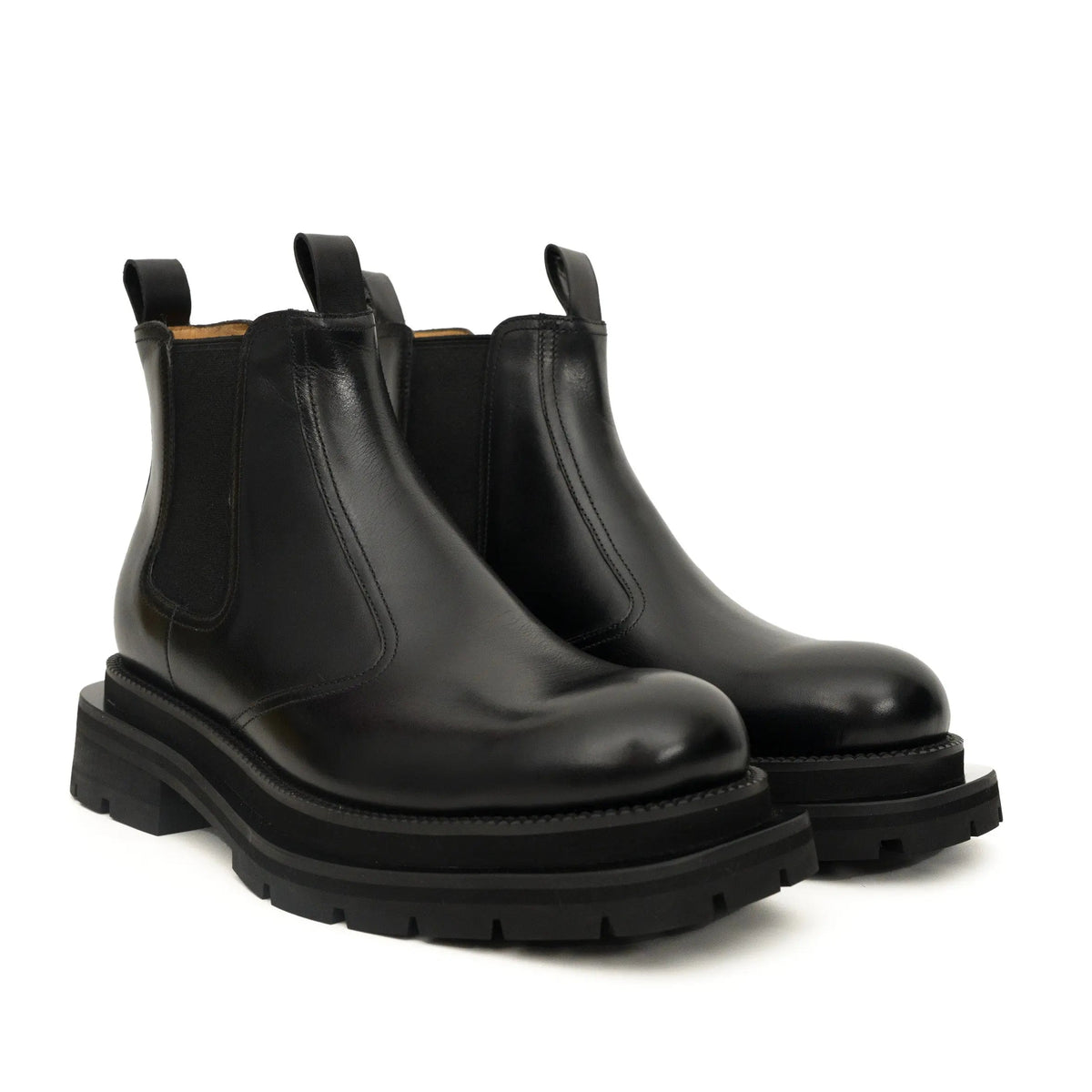 Black Lug-Sole Chelsea Boots DIVINCH