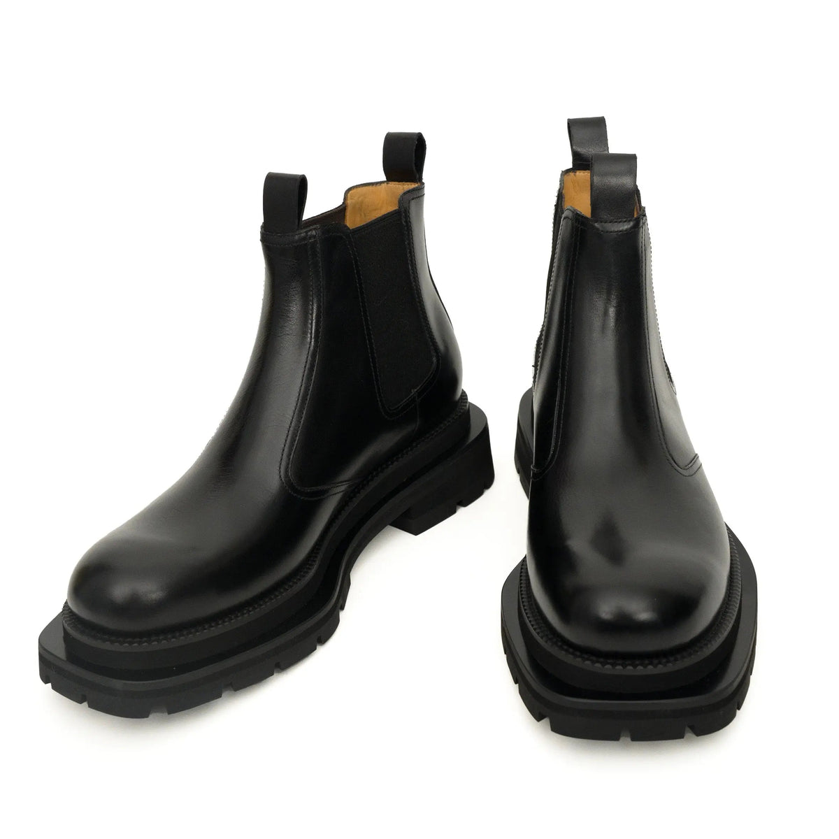 Black Lug-Sole Chelsea Boots DIVINCH