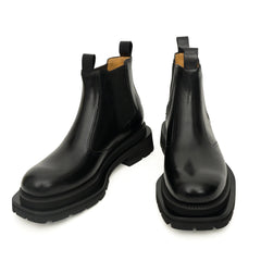Black Lug-Sole Chelsea Boots DIVINCH