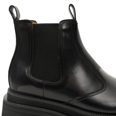 Black Lug-Sole Chelsea Boots DIVINCH
