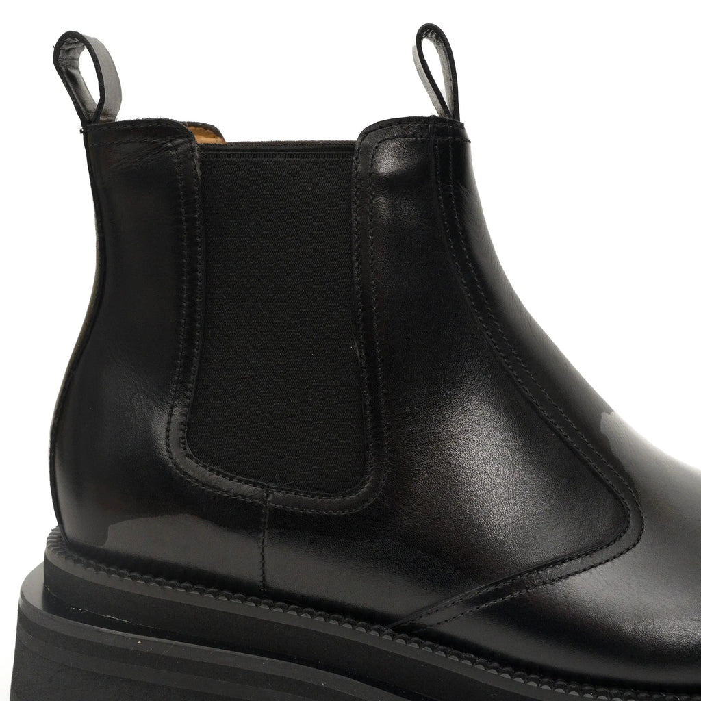 Black Lug-Sole Chelsea Boots DIVINCH