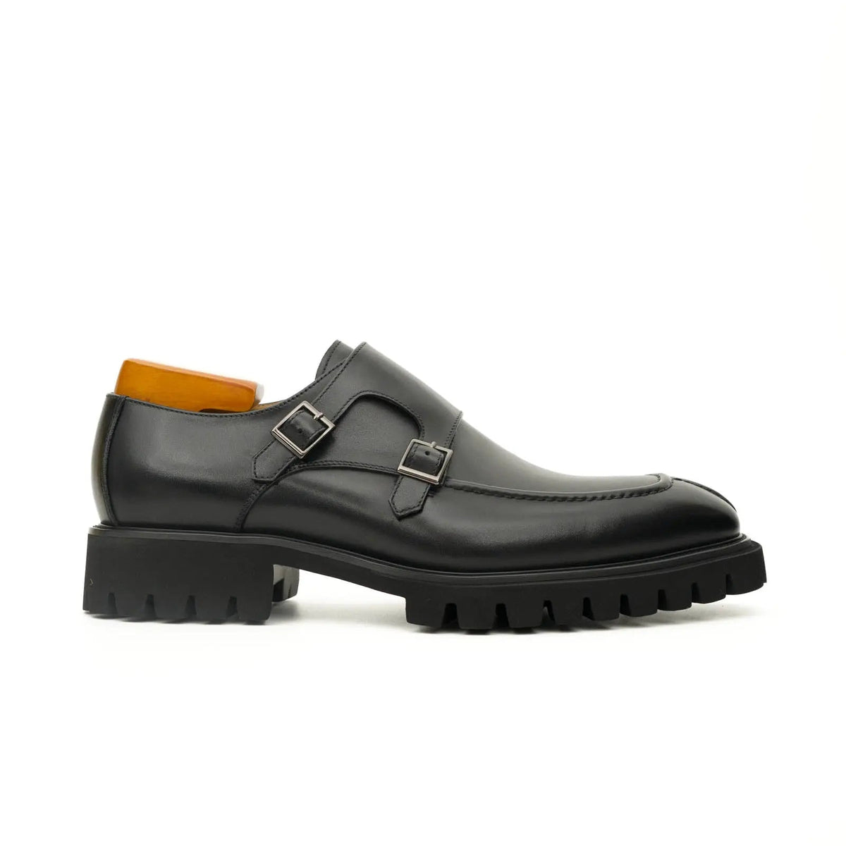 Black Lug Sole Monk Derby DIVINCH