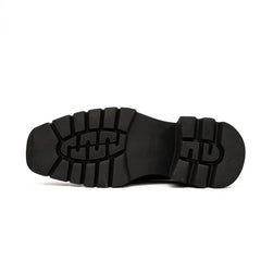 DIVINCH 5037B black lug sole strap shoes outsole detail