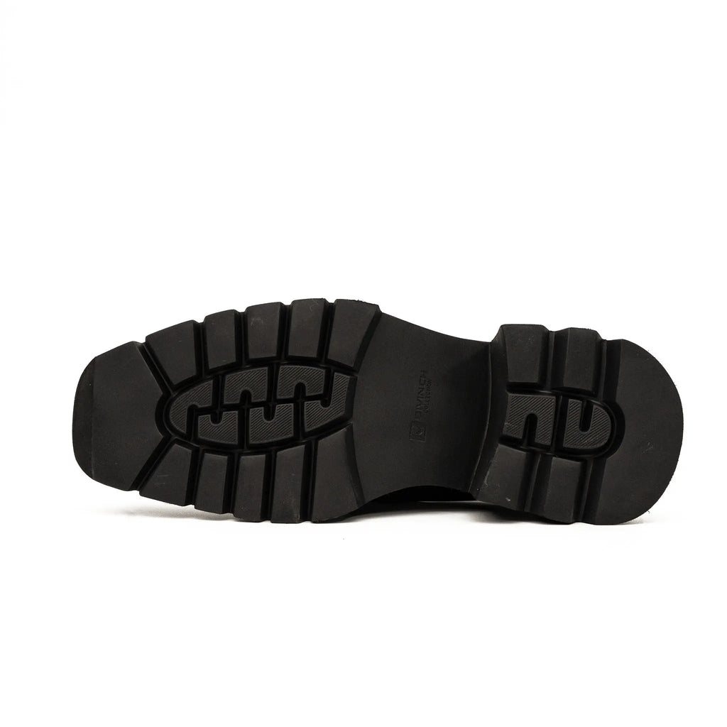 DIVINCH 5037B black lug sole strap shoes outsole detail