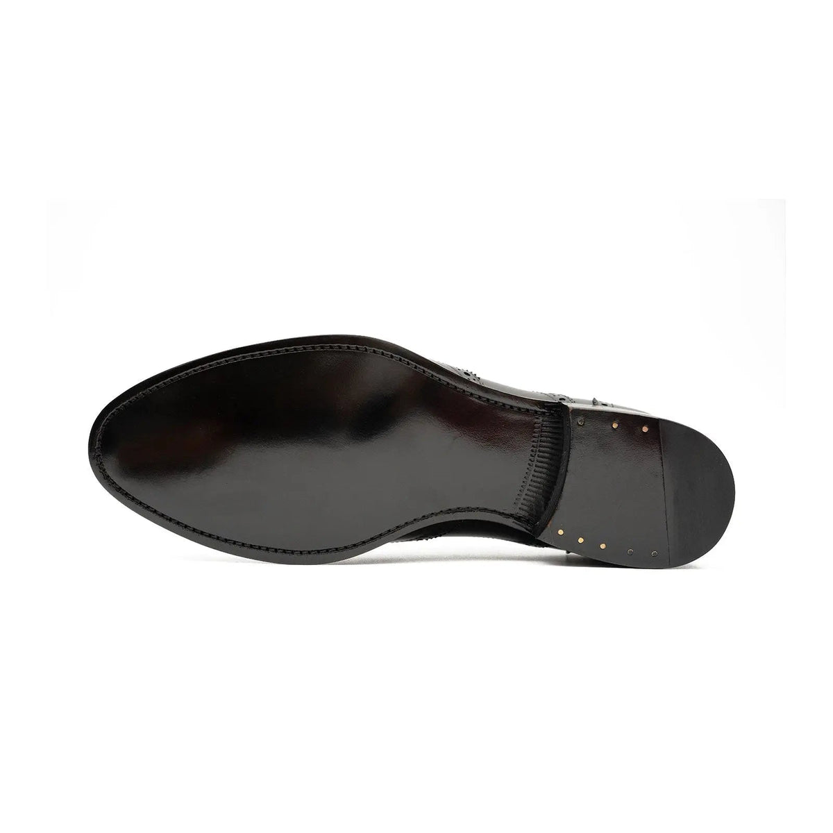 Black Men's Goodyear Welted Brogue Leather Shoes Divinch