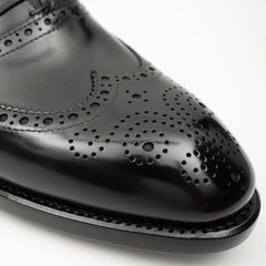 Black Men's Goodyear Welted Brogue Leather Shoes Divinch