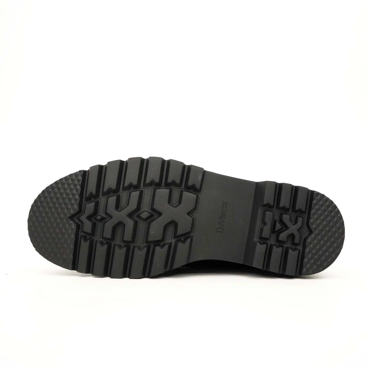 Black Patent Leather Lug Sole Boots DIVINCH