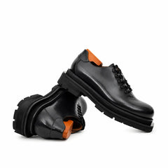 Black Platform Lug Derby DIVINCH