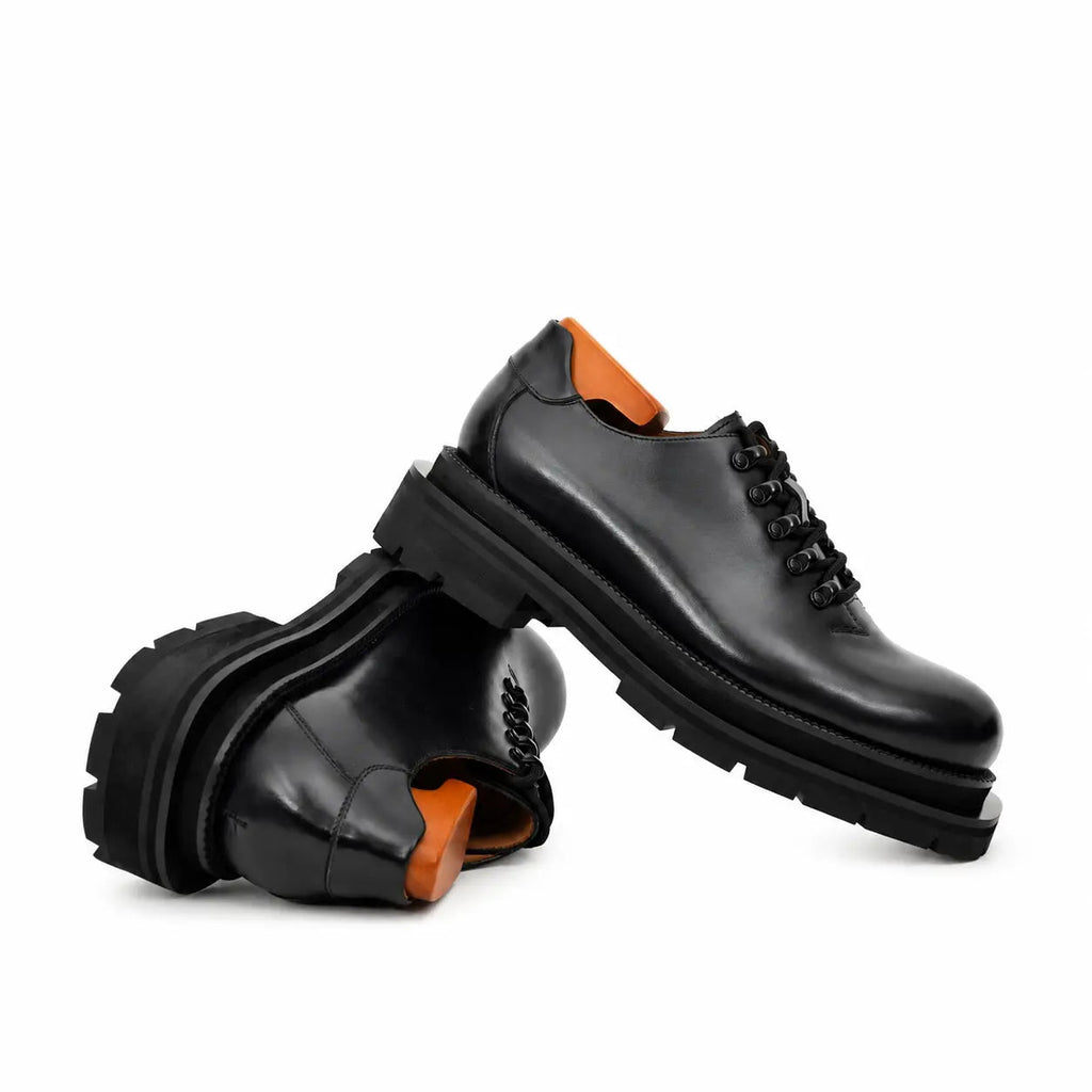 Black Platform Lug Derby DIVINCH