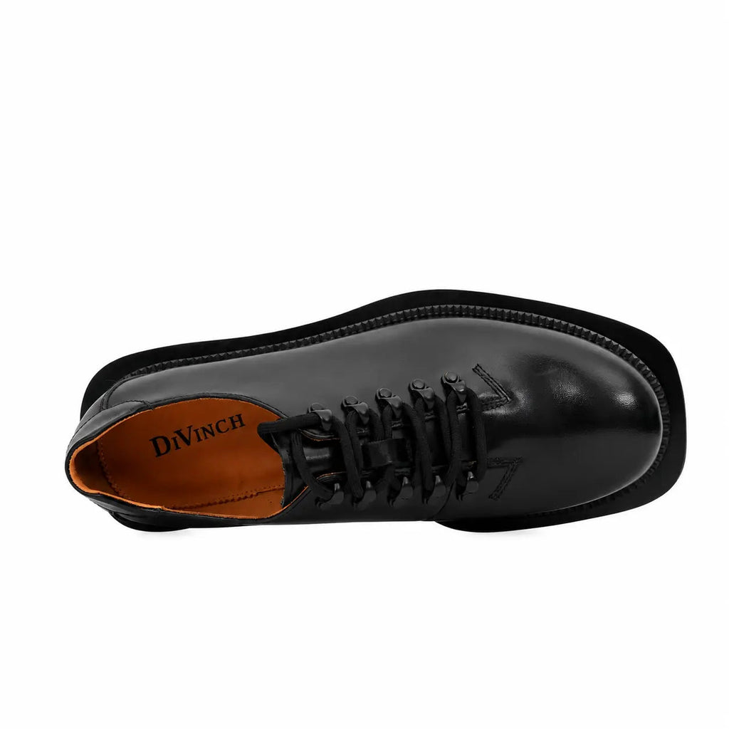 Black Platform Lug Derby DIVINCH