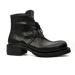 Black Washed Horse Leather Chelsea Boot DIVINCH