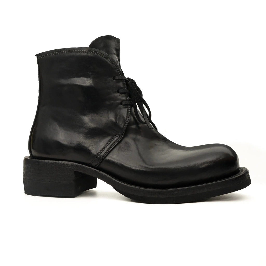 Black Washed Horse Leather Chelsea Boot DIVINCH