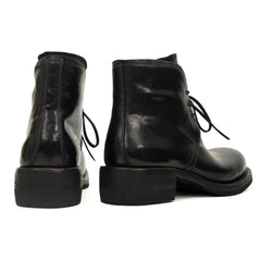 Black Washed Horse Leather Chelsea Boot DIVINCH
