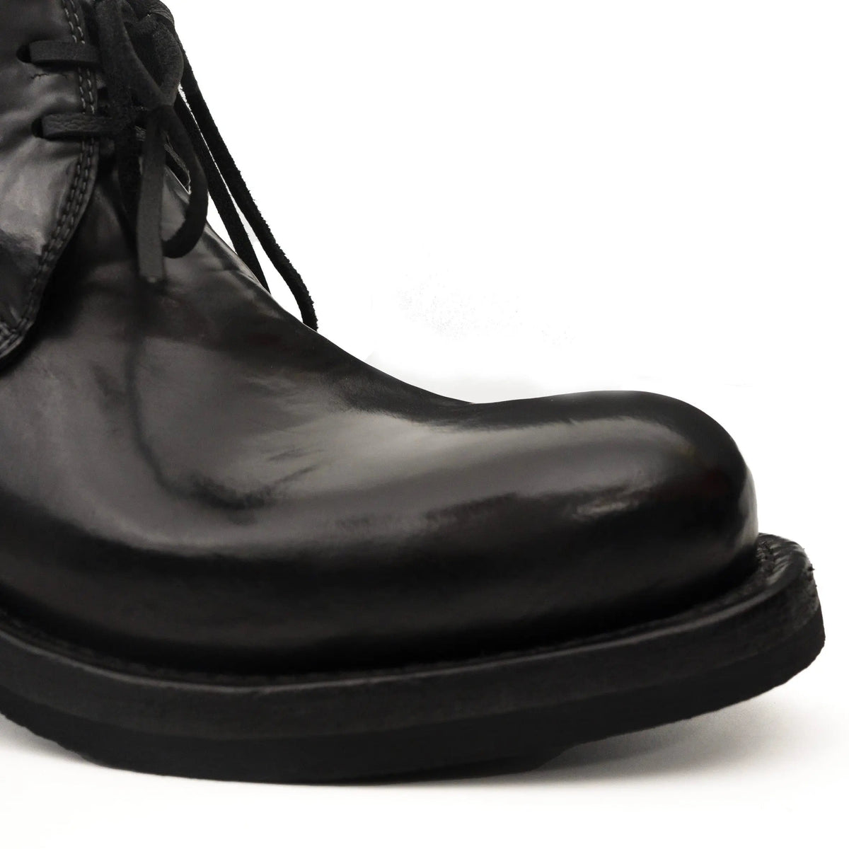 Black Washed Horse Leather Chelsea Boot DIVINCH