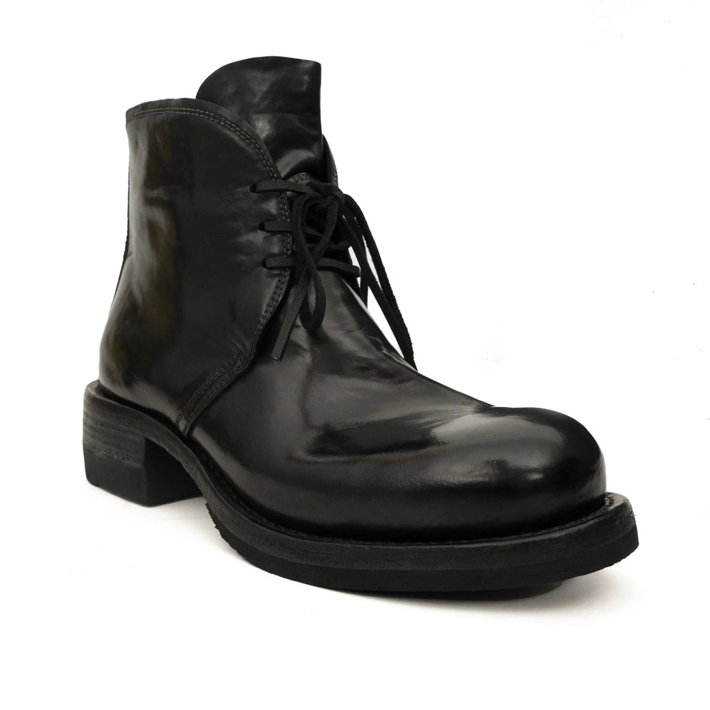 Black Washed Horse Leather Chelsea Boot DIVINCH