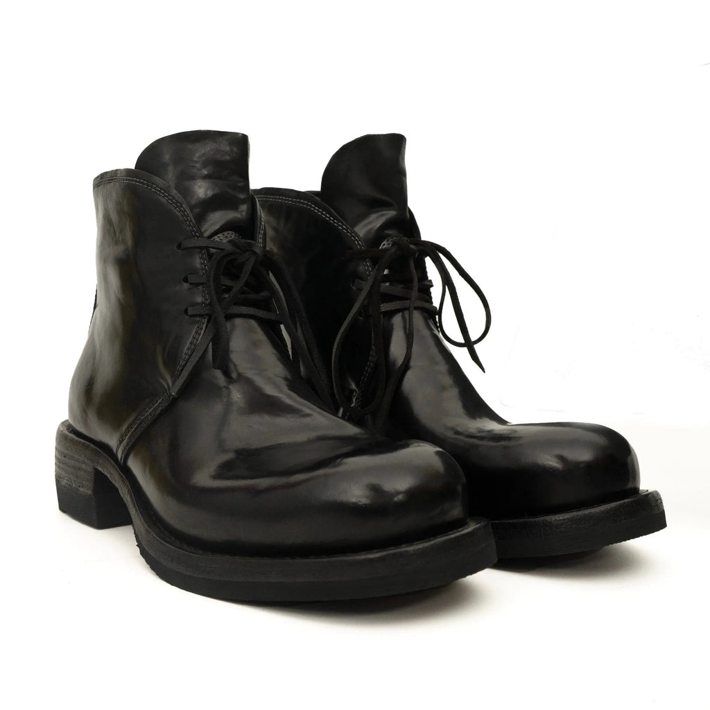 Black Washed Horse Leather Chelsea Boot DIVINCH