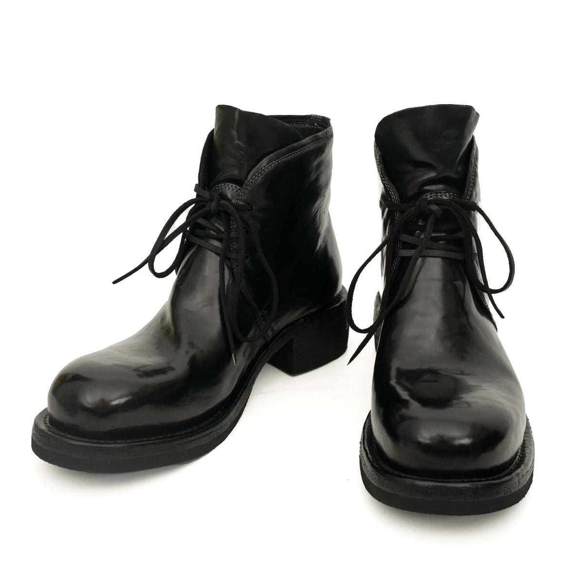 Black Washed Horse Leather Chelsea Boot DIVINCH