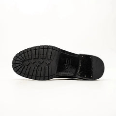 Black Washed Leather Derby DIVINCH